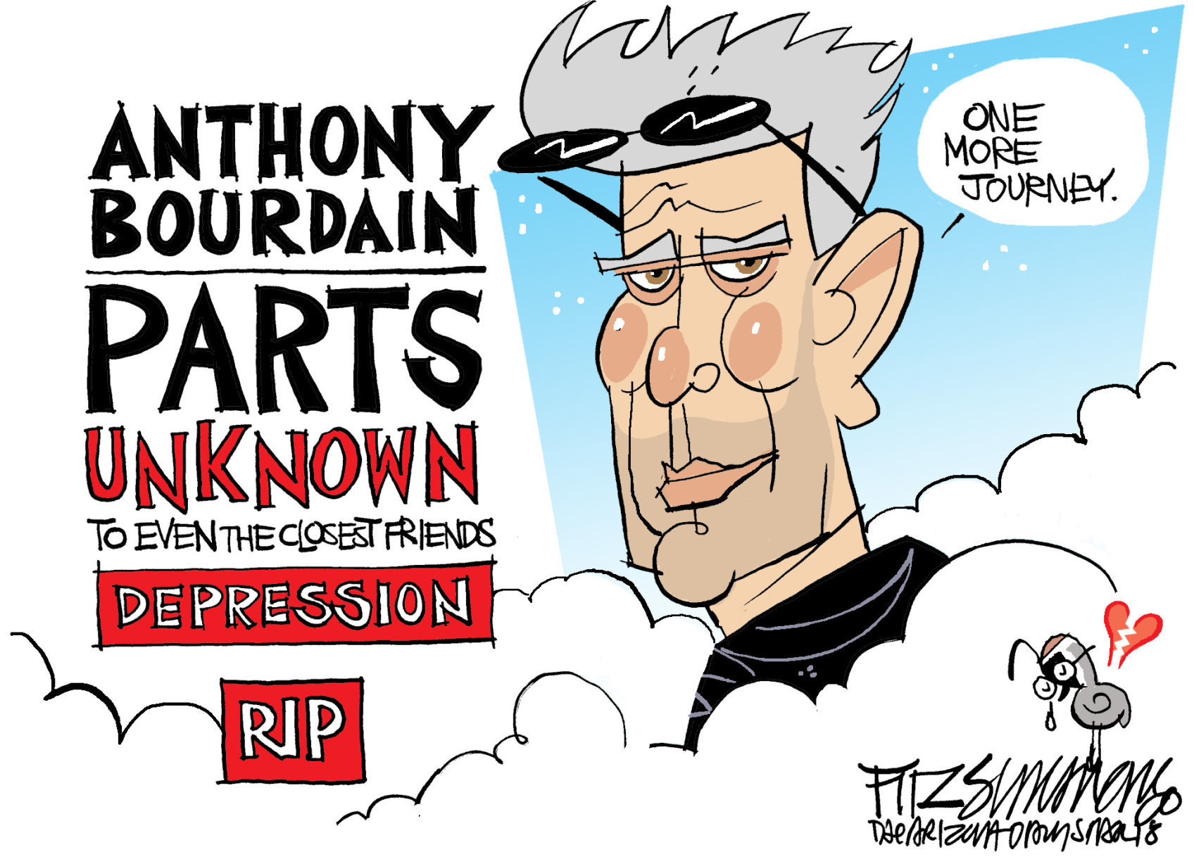 Daily Fitz Cartoon: Anthony Bourdain